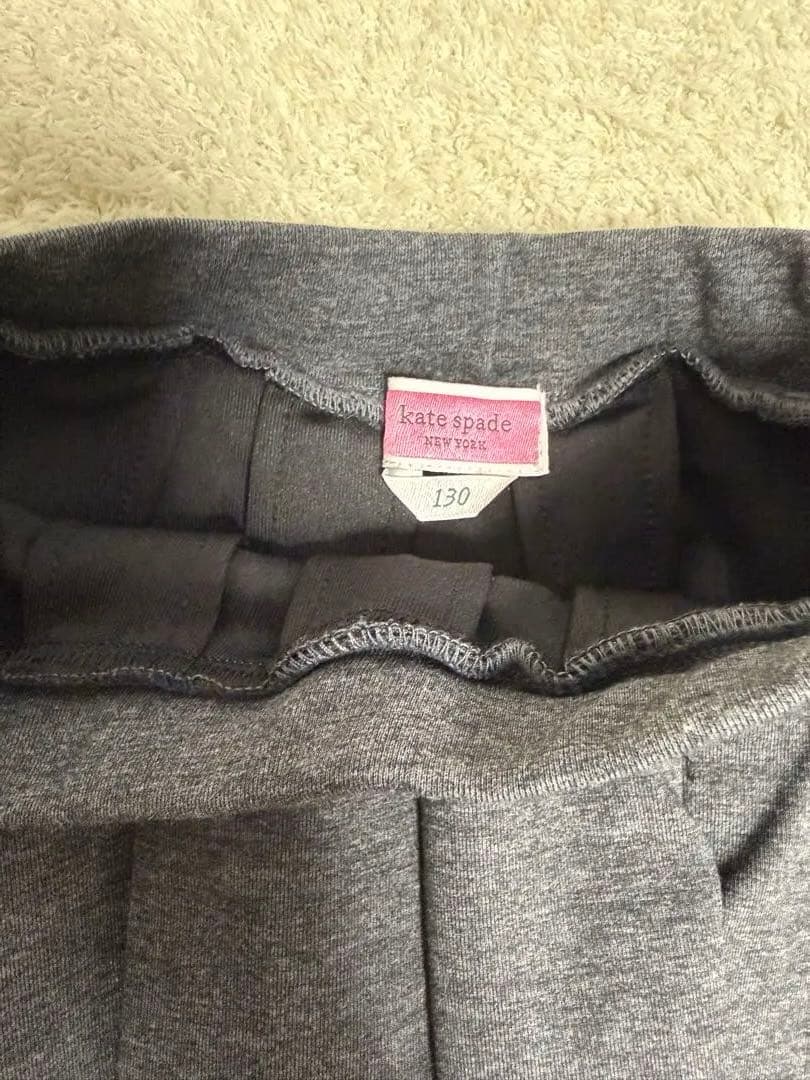 kate spade グレー リボン付きセットアップ　130 140