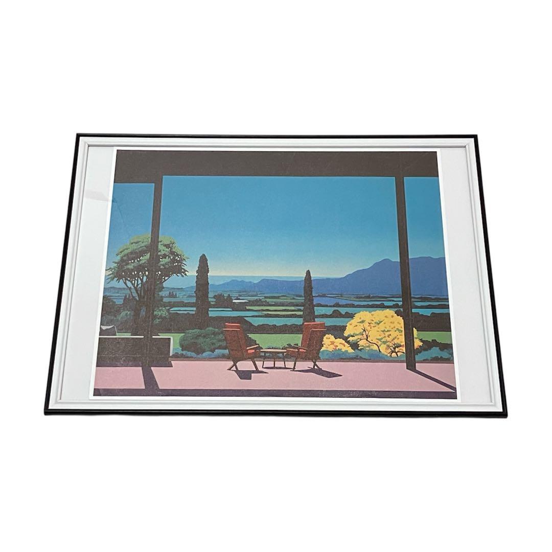 【額縁付き】 永井博（Hiroshi Nagai） A2ポスター 山