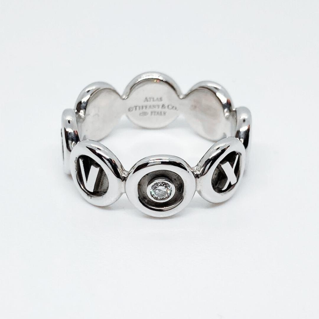 ❝レア品❞ ティファニー アトラス リング 51(11号) WG750 ダイヤ