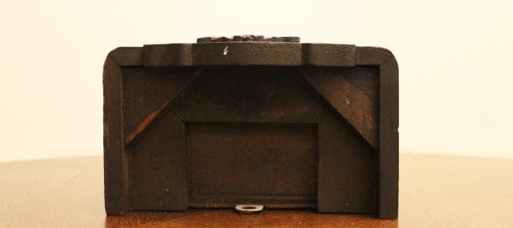 名古屋 meiji アンティーク 小ぶり ミニ 掛時計 柱時計 振り子 動作品