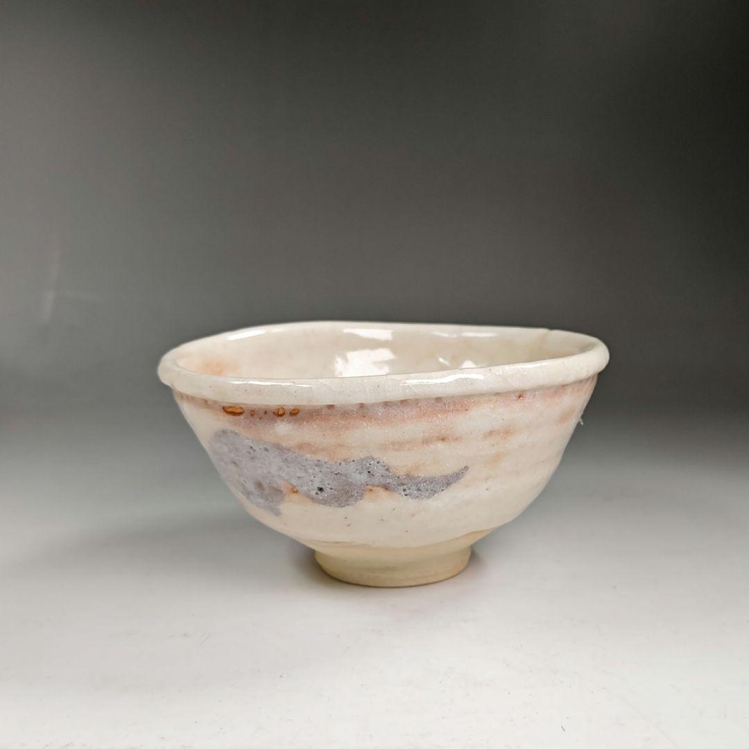 イ324 茶碗『阿部松山造』『志野茶碗　共箱』抹茶碗　茶道具