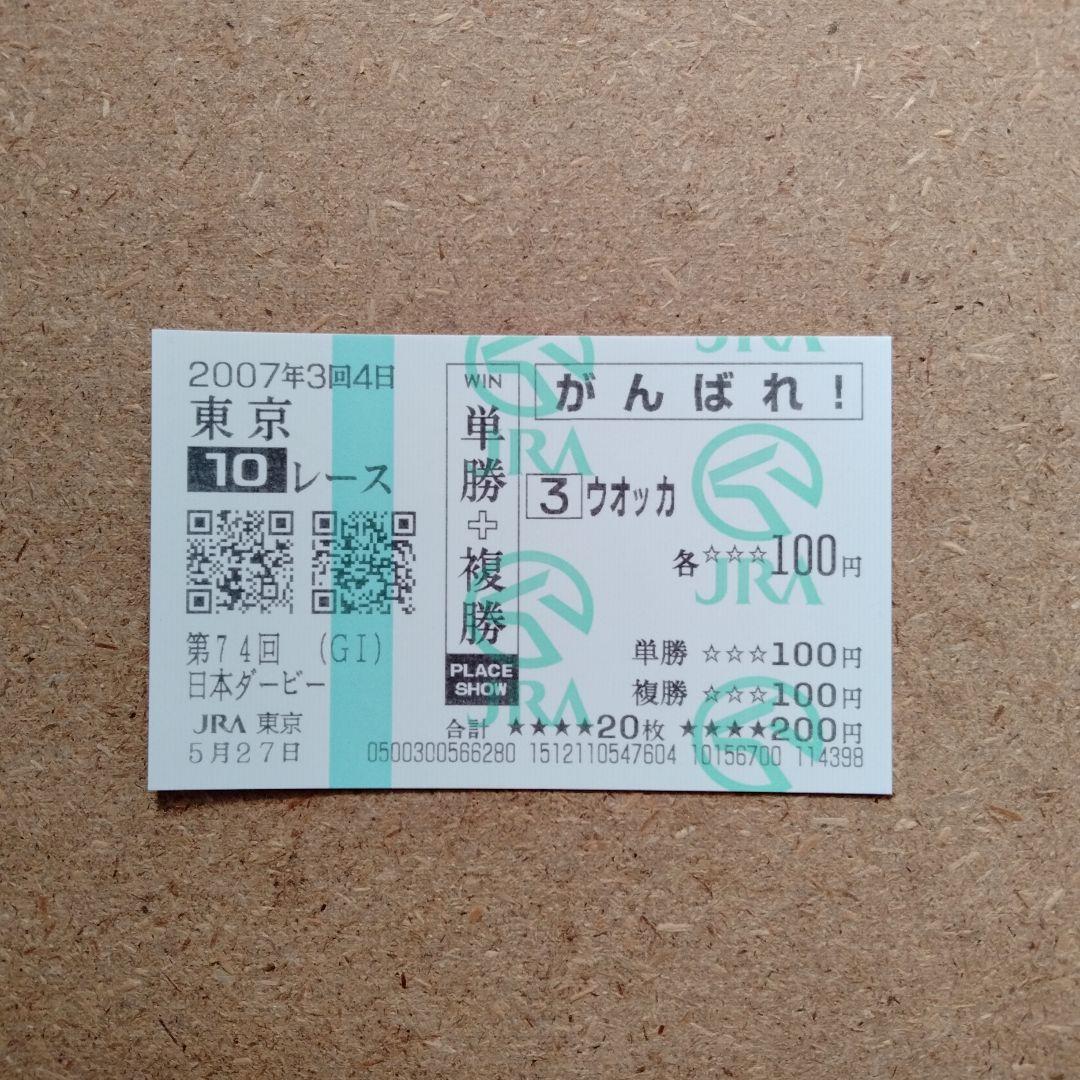 ウオッカ・ブエナビスタ・ディープインパクト現地的中応援馬券