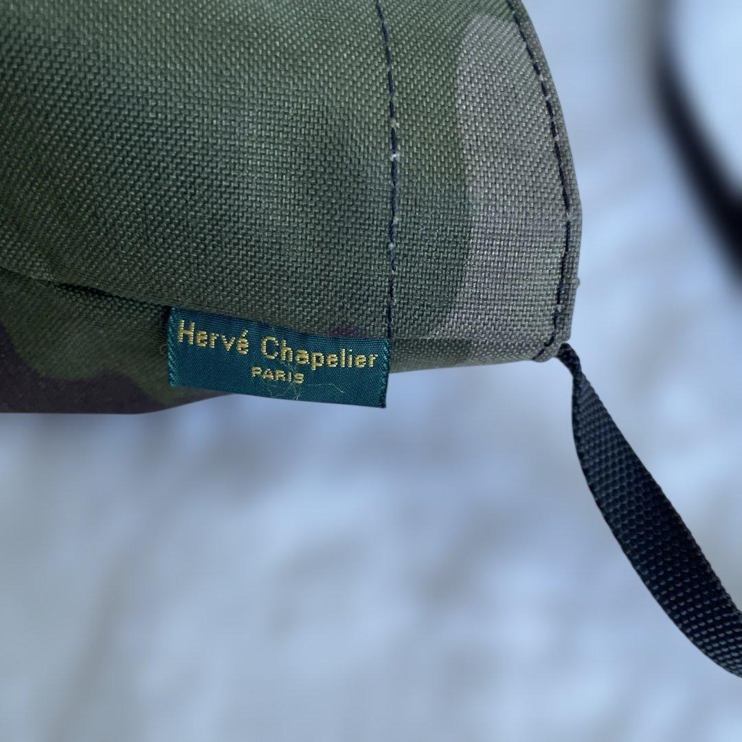 ⭐︎美品 エルベシャプリエ ショルダーバッグ 迷彩 舟型 バック底付き