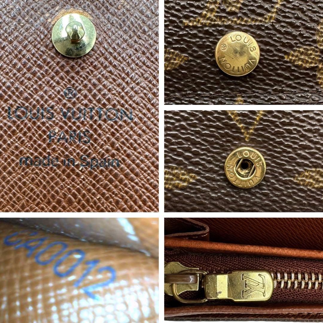 【極美品】ルイヴィトン モノグラム 二つ折り財布 L字ファスナー トレゾール