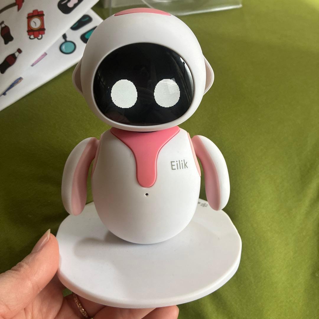 美品　Eilik アイリック　ピンク デスクトップボット