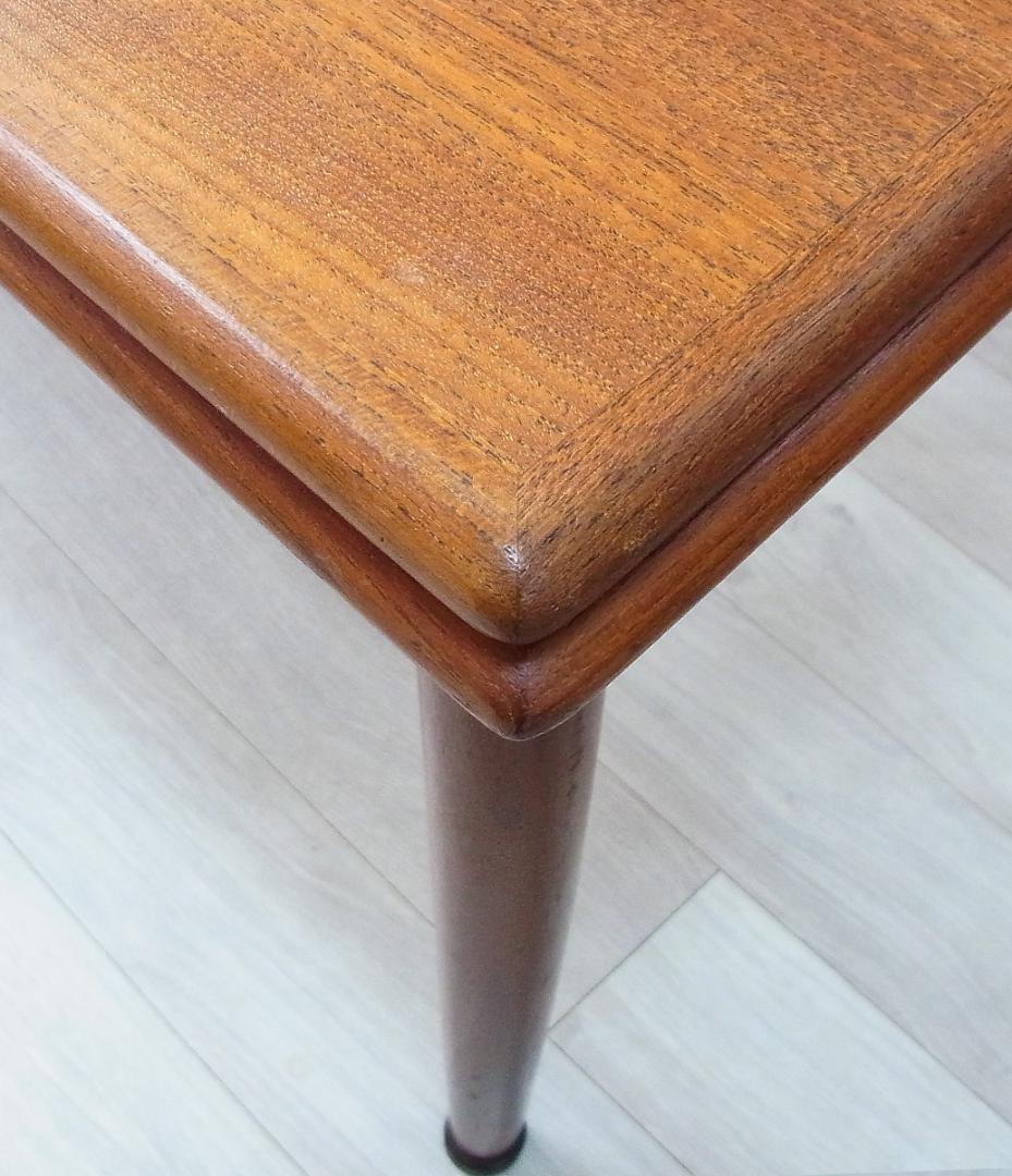 杢目が美しい伸長式 エクステンション ダイニングテーブル 北欧家具　ビンテージ