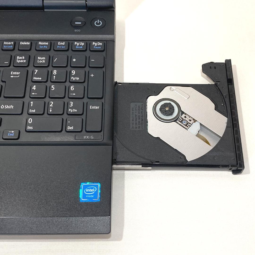 初心者✨快適・大画面・DVD✨黒✨すぐ使えるノートパソコン◇D391-1