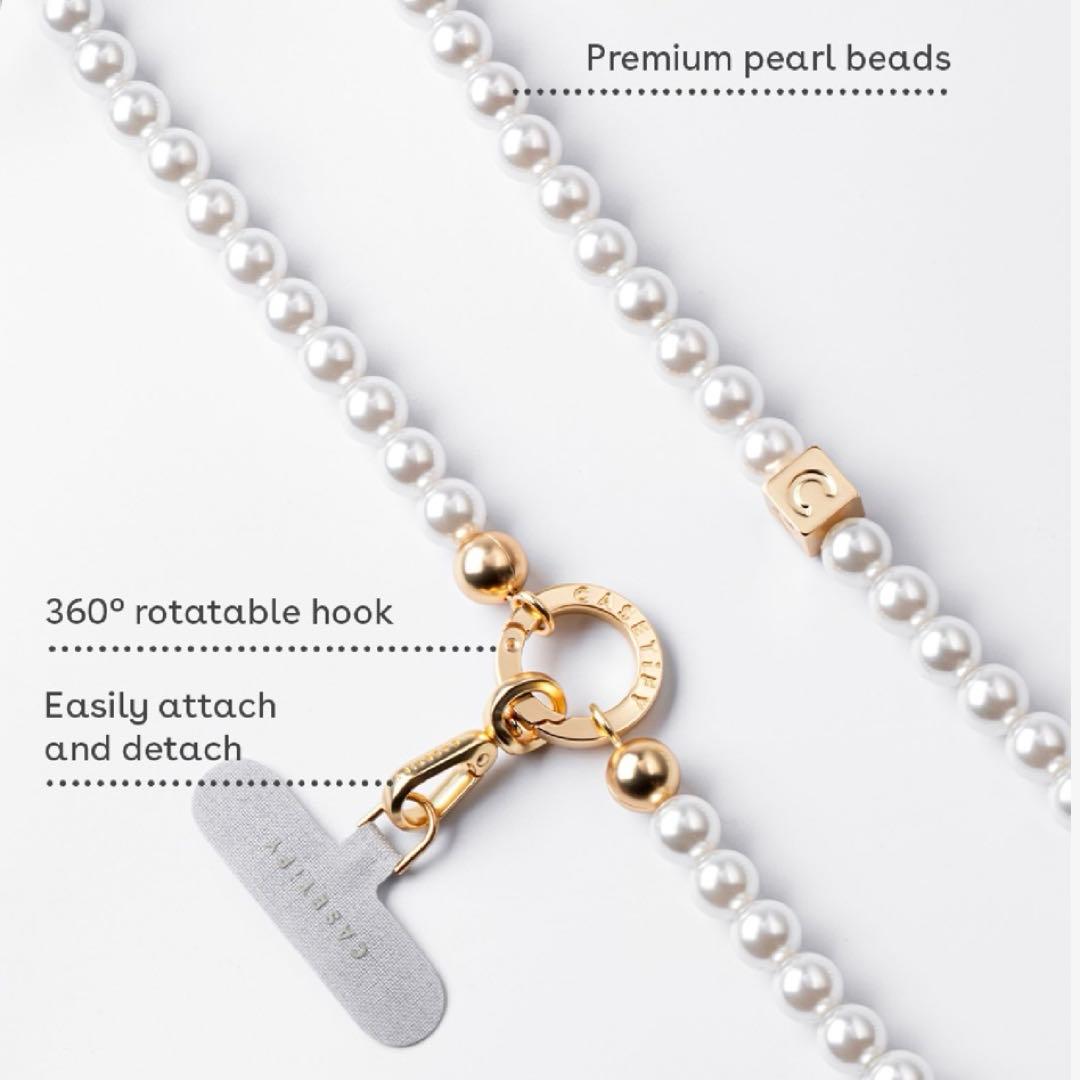 ケースティファイ　新品　パール　クロス　ボディ ストラップ