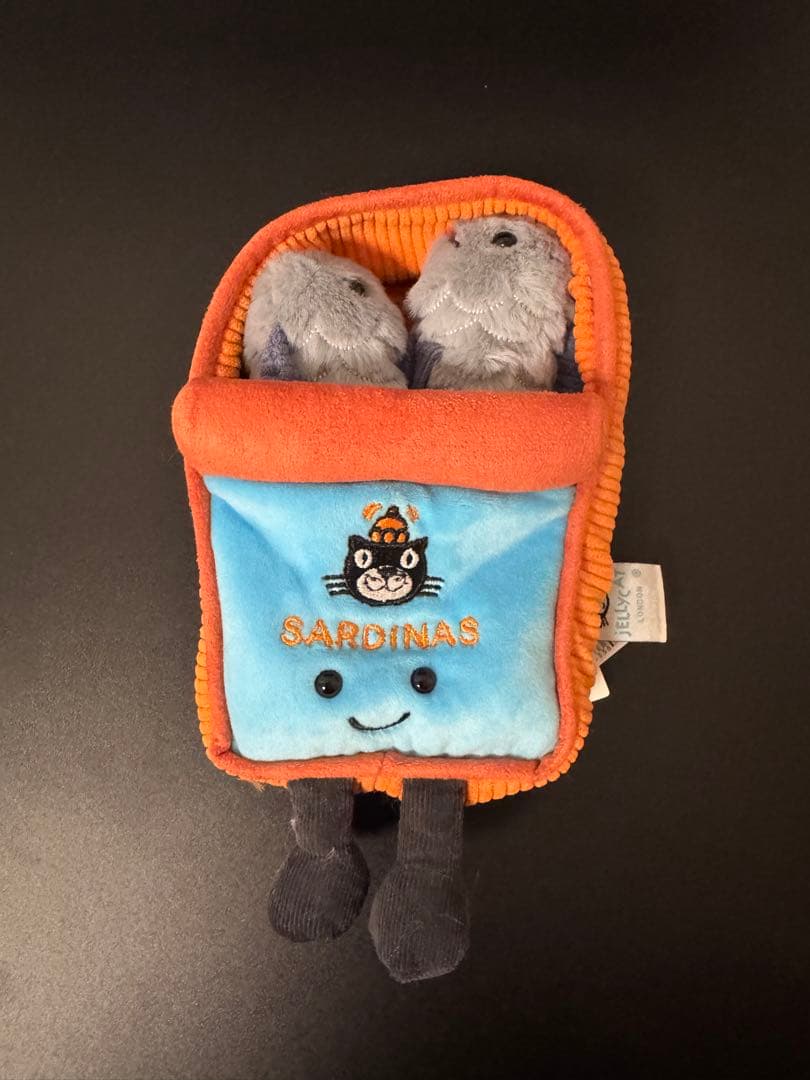 ジェリーキャット　オイルサーディン缶　ぬいぐるみ