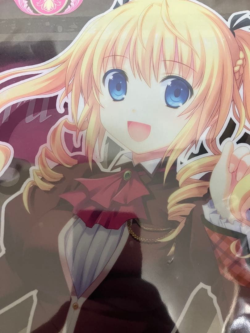 【非売品】シュクレ 戯画 亜麻川千鶴 描き下ろし A3 クリアポスター