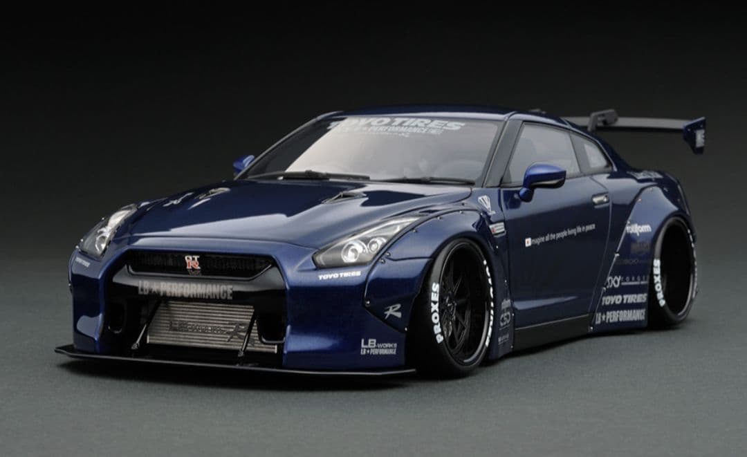 1/18イグニッションモデル リバティーウォーク ブルーメタリック