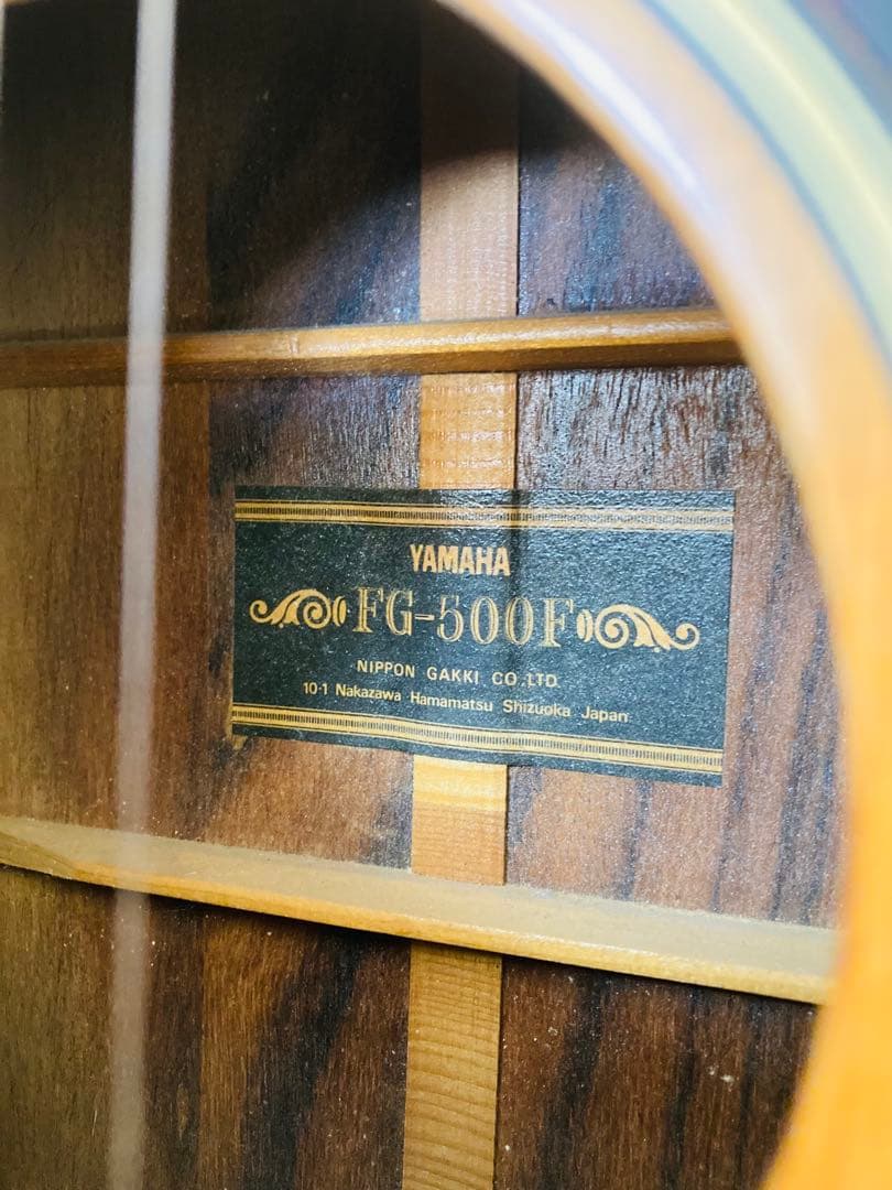 希少品レア！アコースティックギター　アコギ　ヤマハ　FG-500F　1970年代