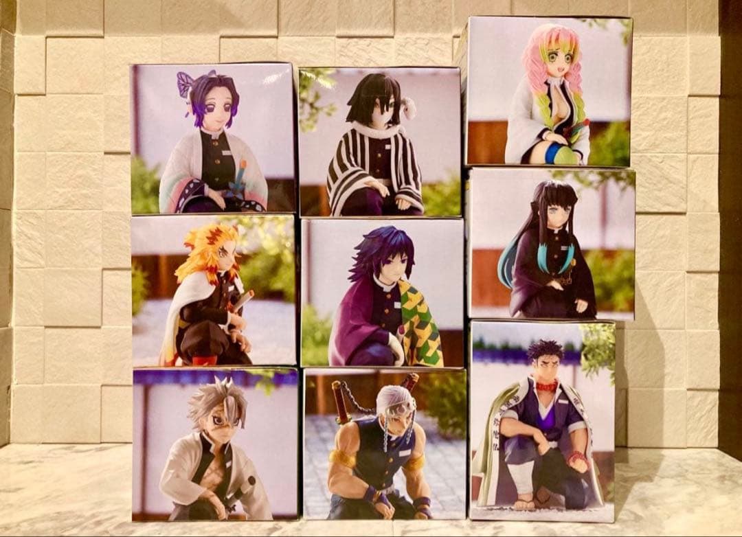 鬼滅の刃　ちょこのせ　プレミアムフィギュア　柱合会議　9体コンプリート