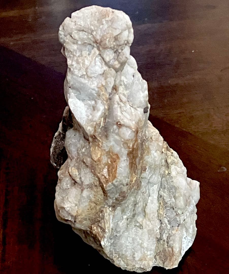 東広島鉱山産 ウルフラマイト（灰重石）石英　付き　標本