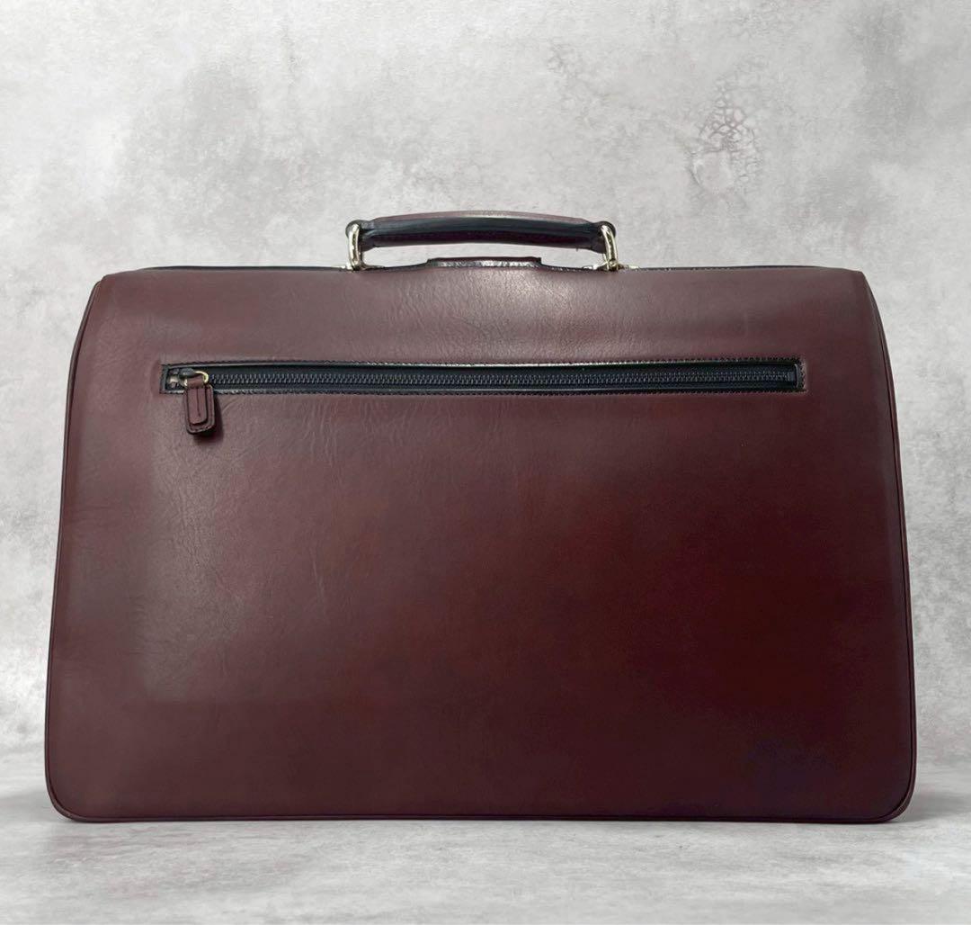 【未使用級】ゴールドファイル ダレスバッグ ビジネスバッグ 大容量 ブラウン