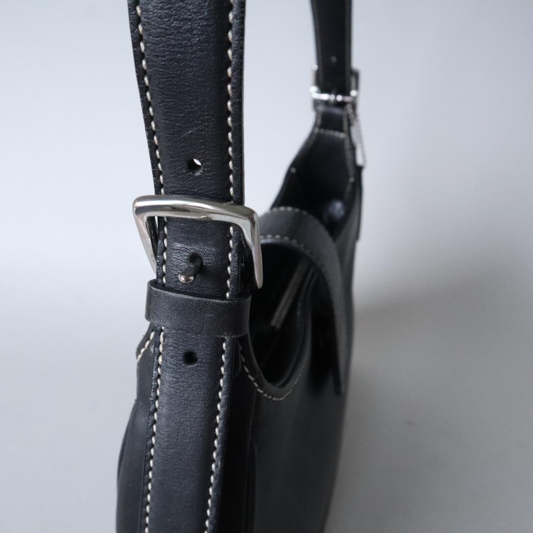 【極美品】COACH オールドコーチ ワンショルダーバッグ グラブタンレザー 黒