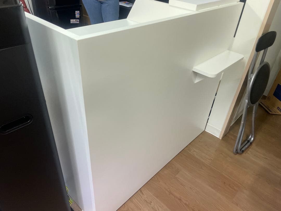 木製家具　受付台　ホワイト