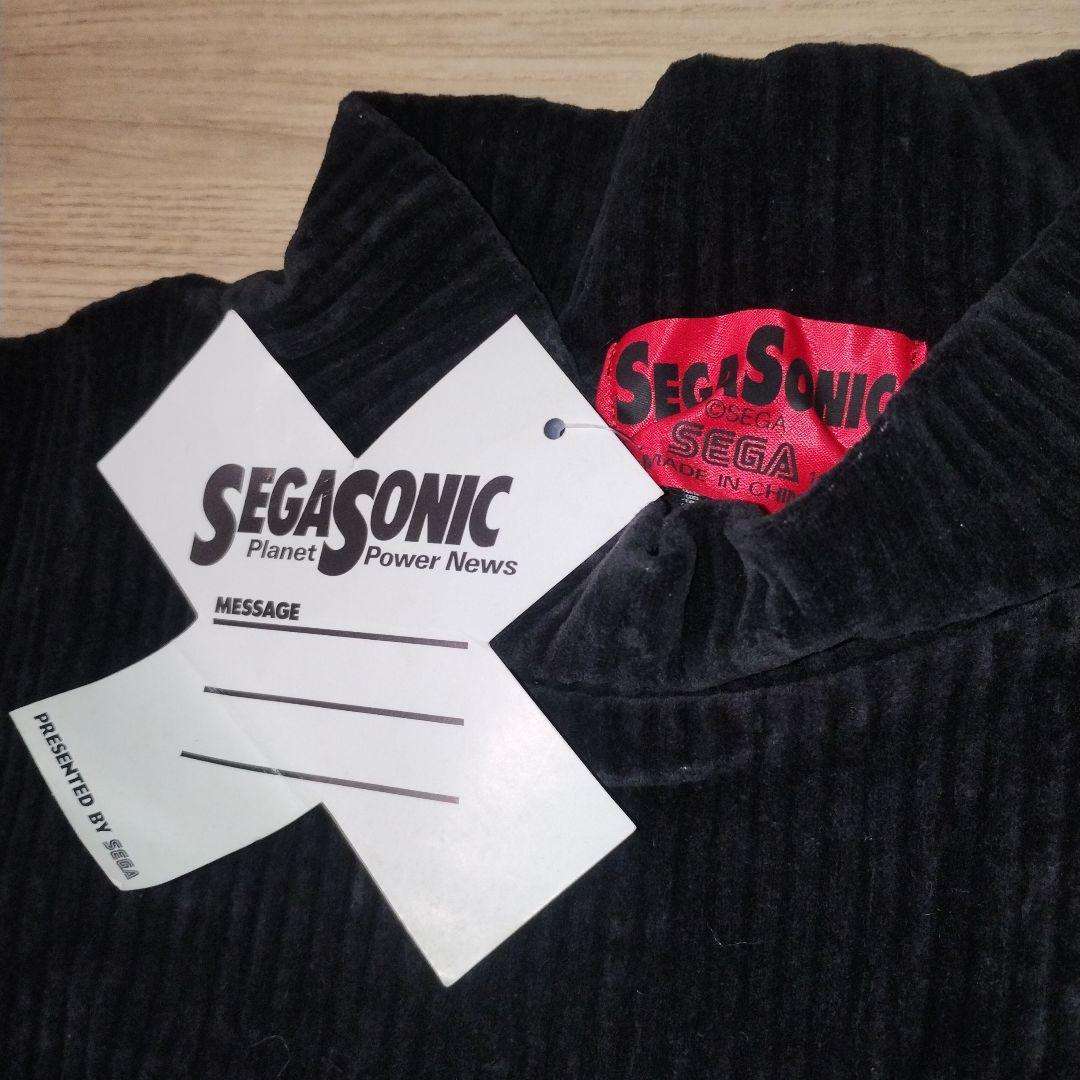 超レア☆90's SEGA SONIC ハイネック　タートルネック　コーデュロイ