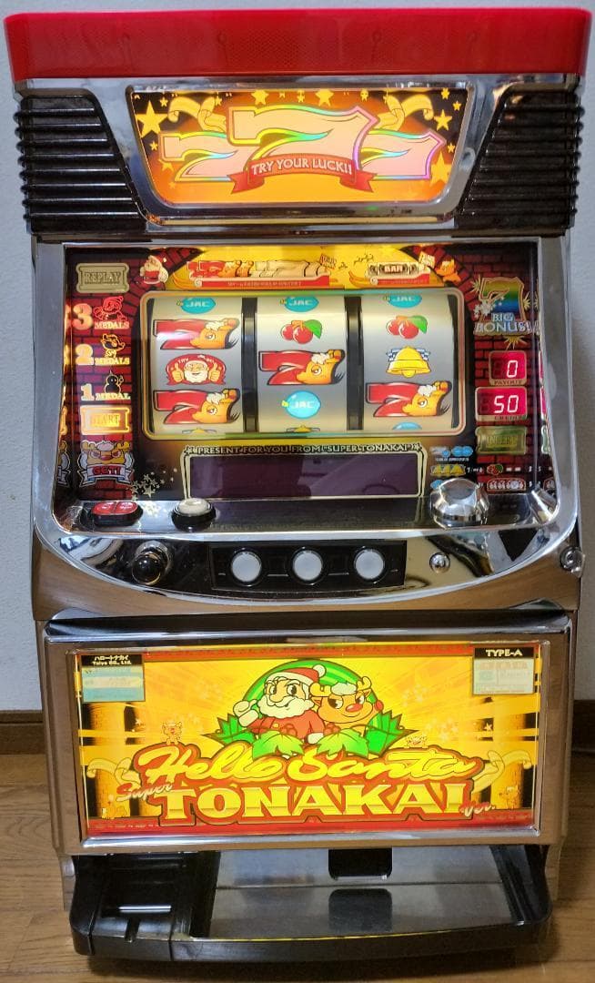 【パチスロ実機】タイヨー★ハローサンタスーパートナカイバージョン★不要機付