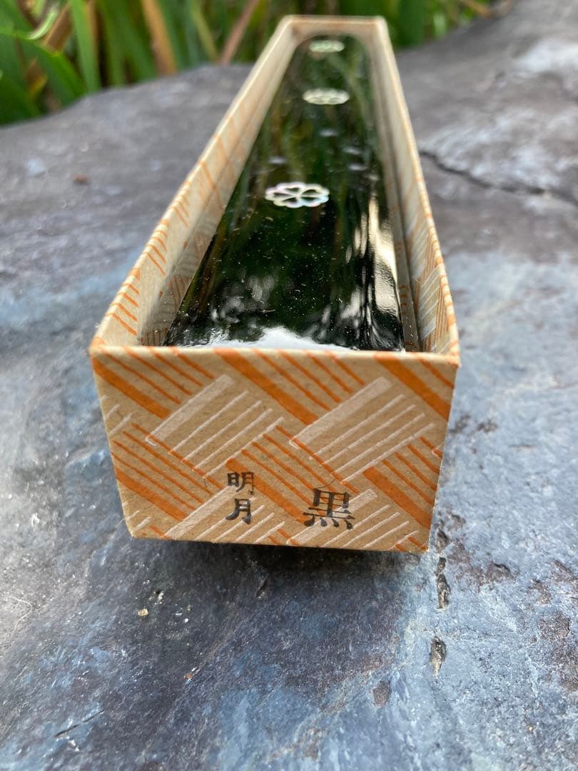 明月 漆塗り 花模様 箸セット