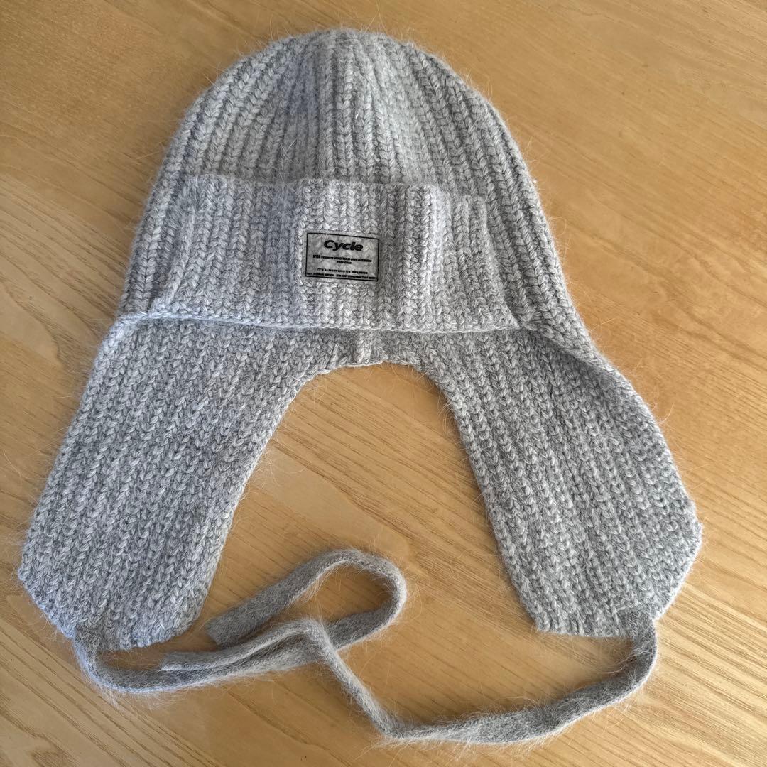 cycle by myob ニット帽　耳付き　ビーニー グレー