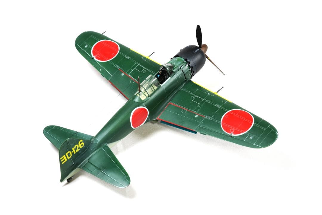 タミヤ　1/48　零戦五二型　　プラモデル完成品
