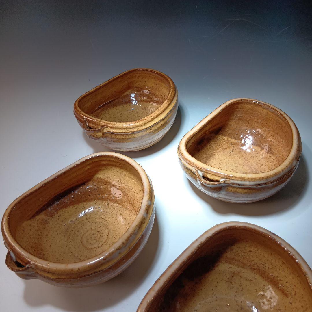 値下げ　茶道具　萩焼　12代田原陶兵衛　片口向付6客　共箱　美品