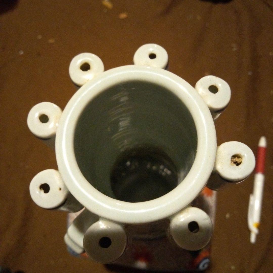 中国陶磁器　万歴赤絵　面取り壺