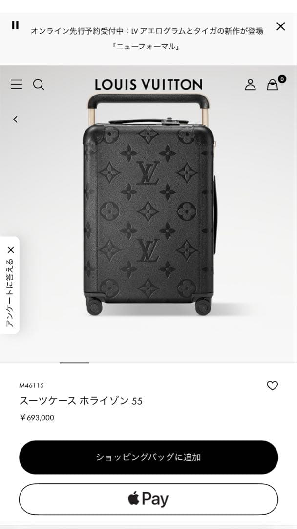 ルイ・ヴィトン スーツケースホライゾン 55