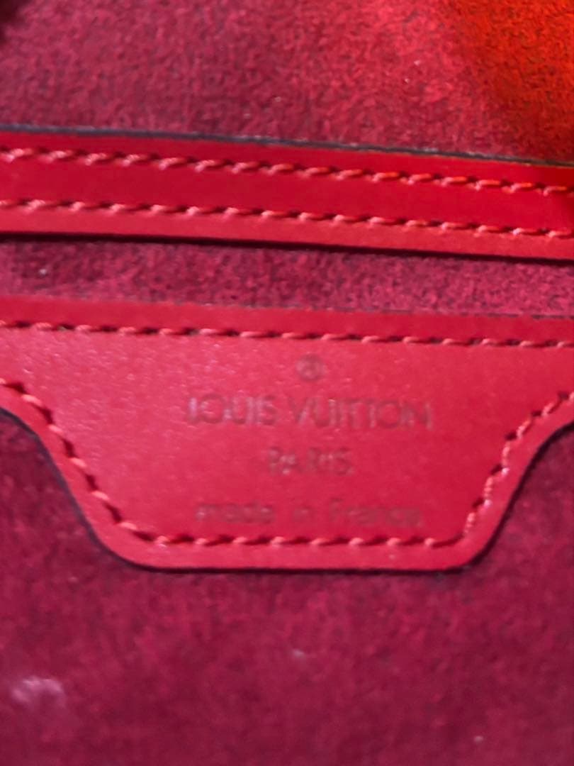 ルイヴィトン エピ スフロ カスティリアンレッド 赤 ミニポーチ付