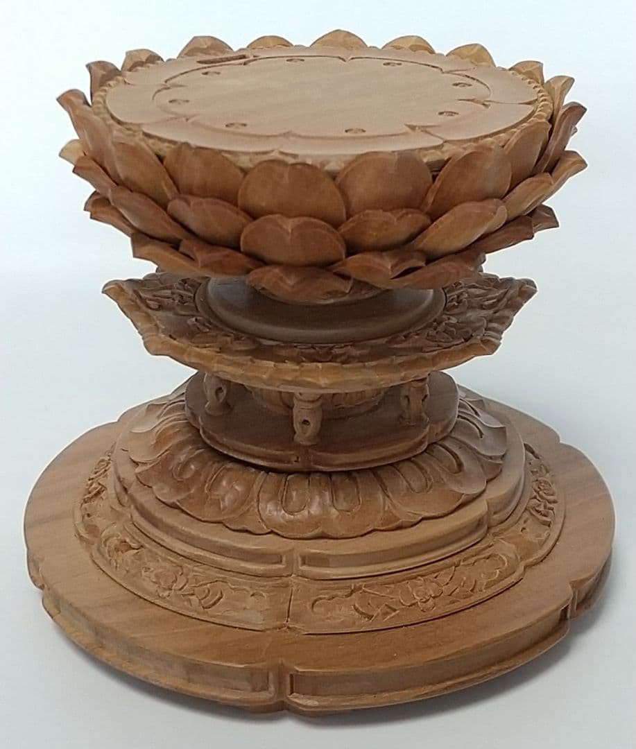 円台座のみ 坐像用#439 ◆白檀 木彫 仏像付属品