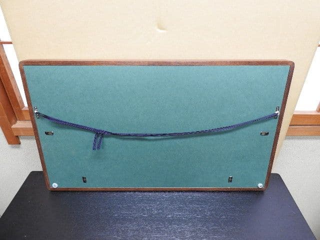 金地鳥籠扇面画額　一対　M１３６８