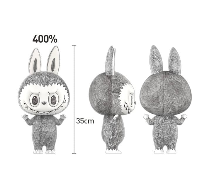 POPMART　MEGA LABUBU 400% Sketch　LABUBU