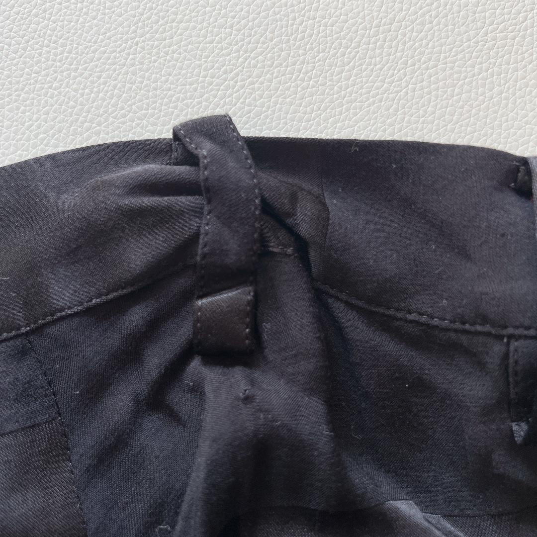 Y’s ワイズ ヨウジヤマモト 変形 とろみ ボーダー ワイド サルエルパンツ