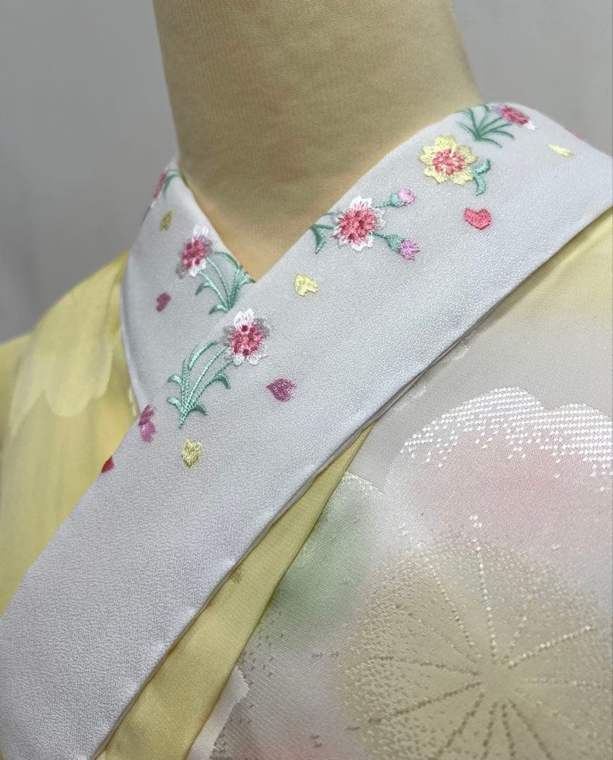 振り袖　フルセット　別誂長襦袢付　 金彩加工　刺繍入り　しつけ糸付　 501