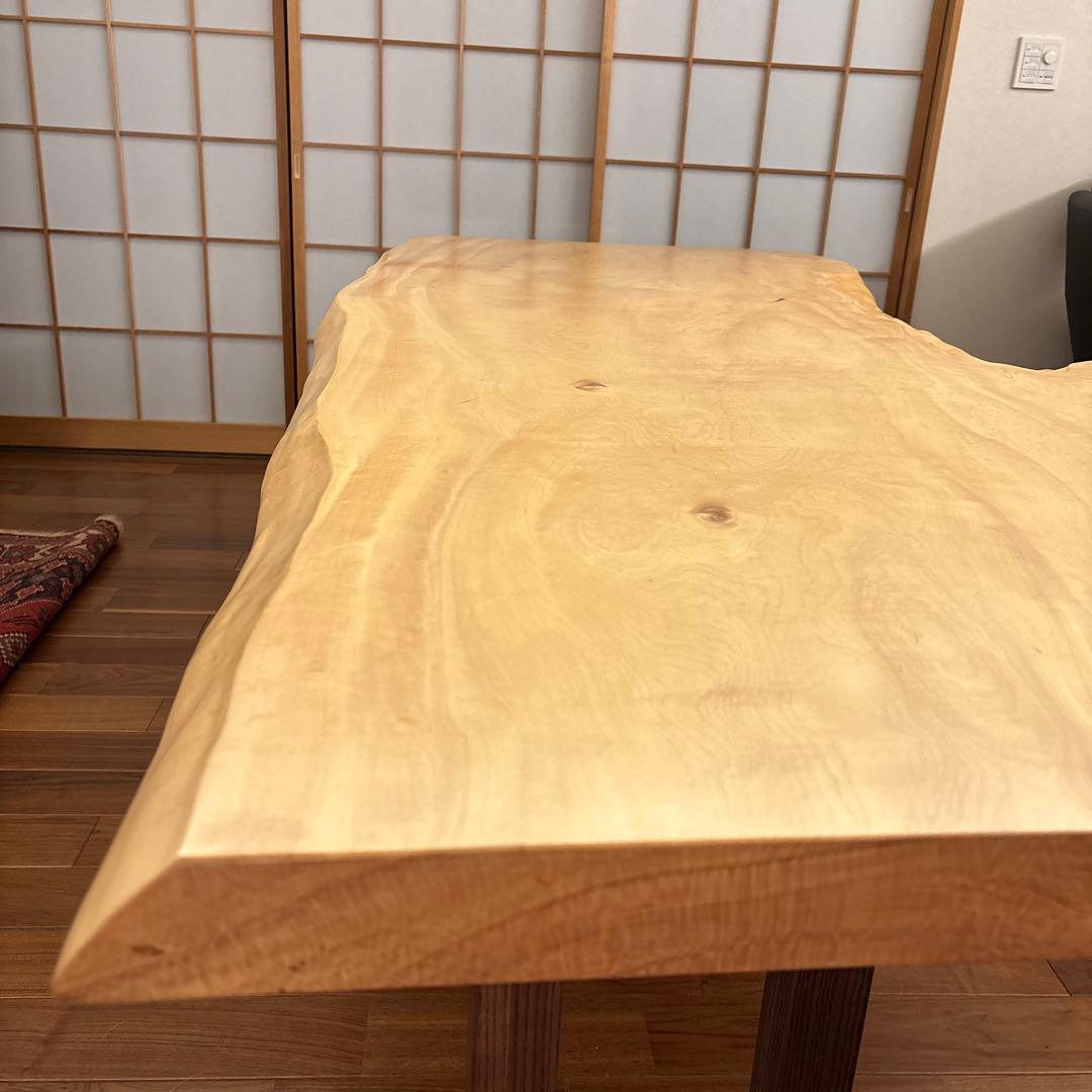 栃トチ　一枚板　ダイニングテーブル
