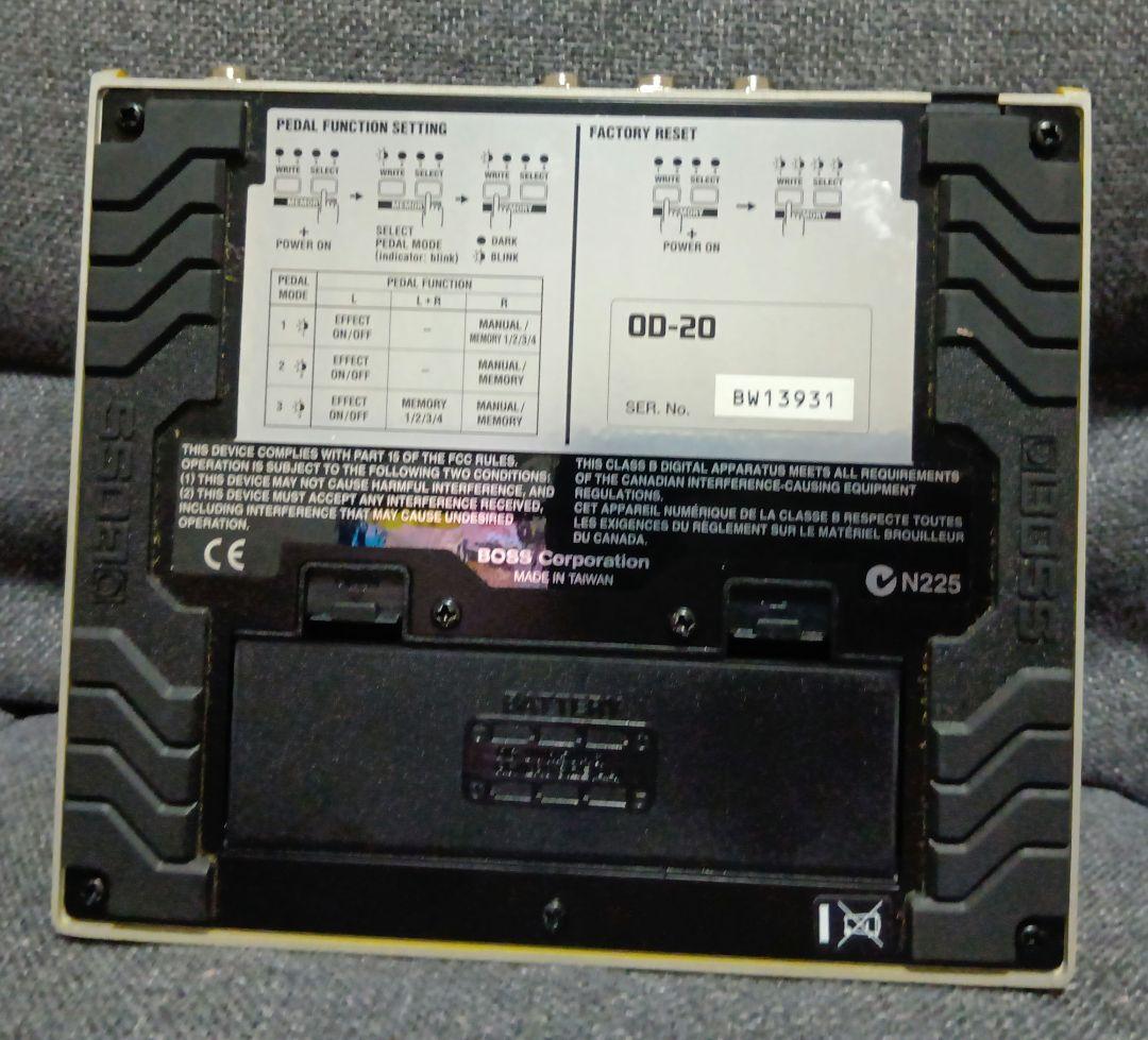 BOSS OD-20 DRIVE ZONE ツインペダル型エフェクター