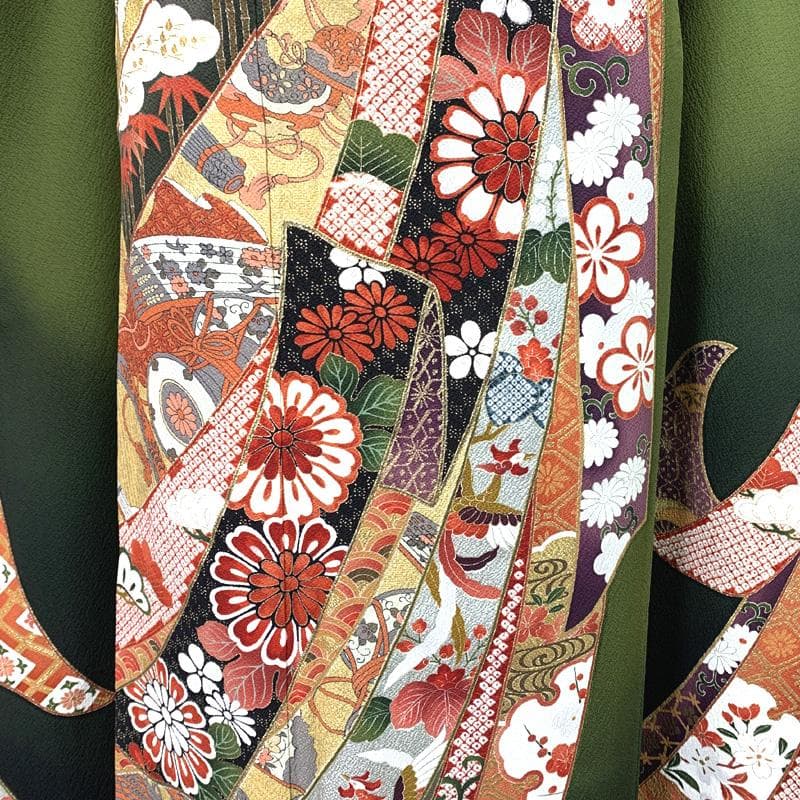 神猫412z33.412y16.小物.507u20〇古典柄 振袖 金彩