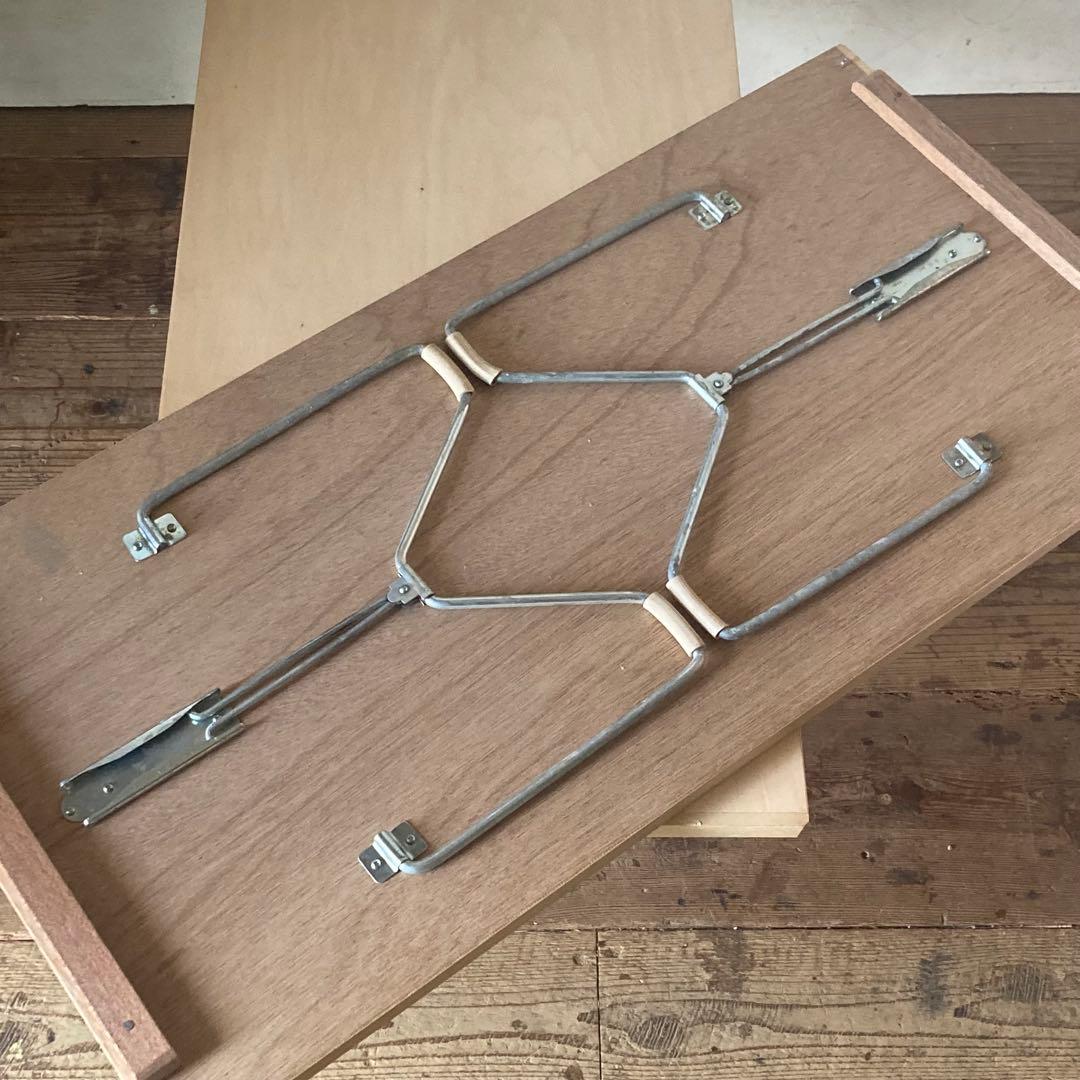 当時もの 未使用 ヴィンテージ レトロ 折り畳み 裁縫テーブル