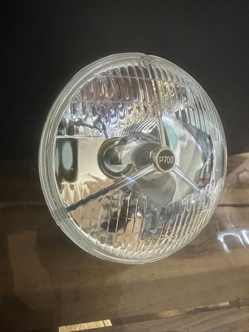 新品/未使用品180π用ルーカス/スリーポイントヘッドライト/検索SR400