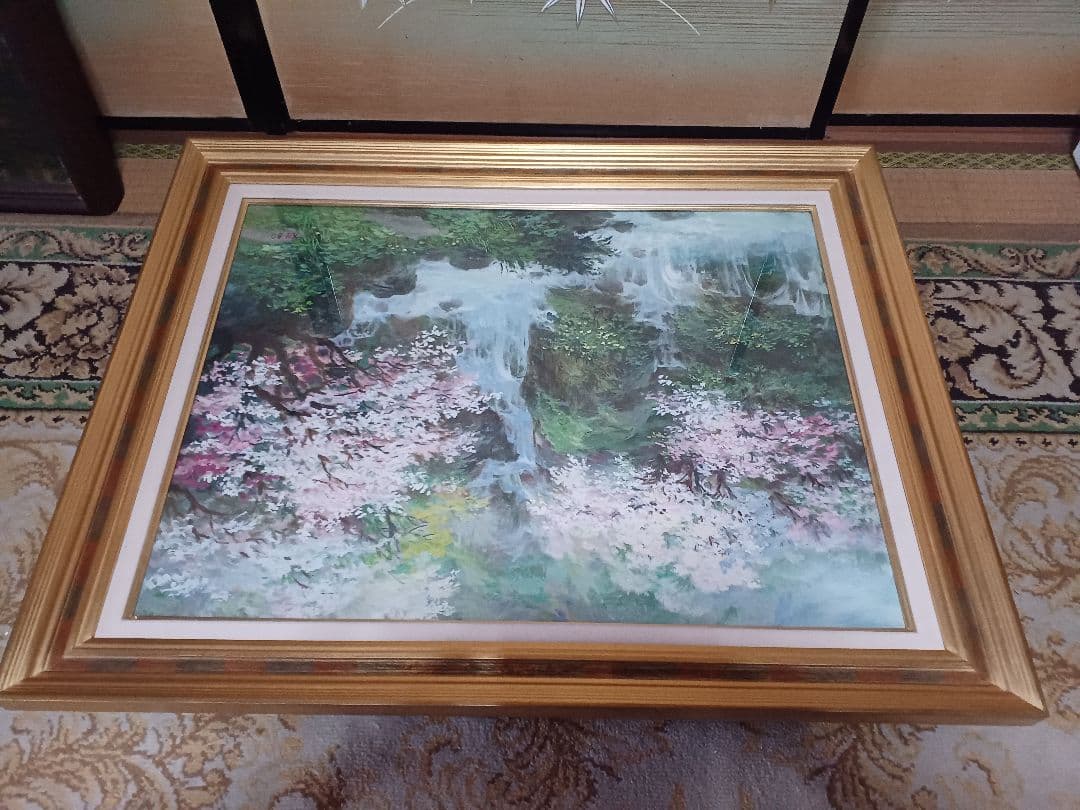 徐波　「春の息吹」 油彩　P15号　中国美術家協会　中国遼寧省　三越個展10回