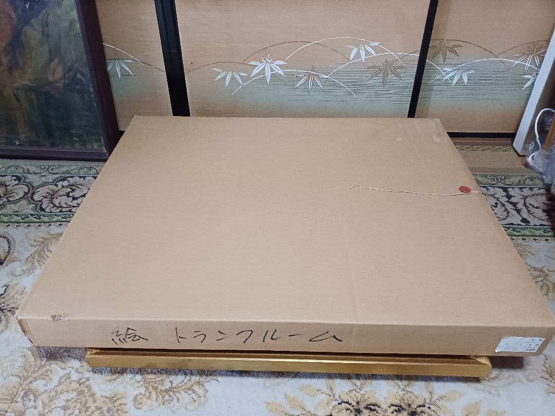 徐波　「春の息吹」 油彩　P15号　中国美術家協会　中国遼寧省　三越個展10回