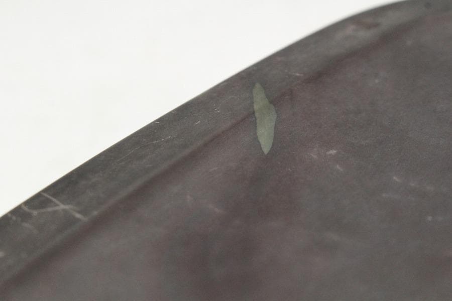 中国美術 楕円形 端渓 硯 文房具(K-LC733)