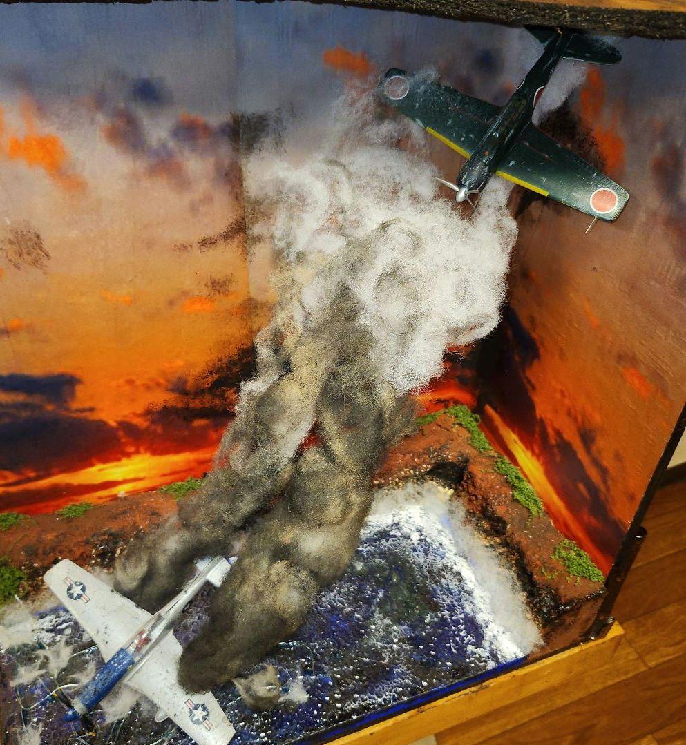 1/72 零戦　玉砕　ジオラマ　靖国