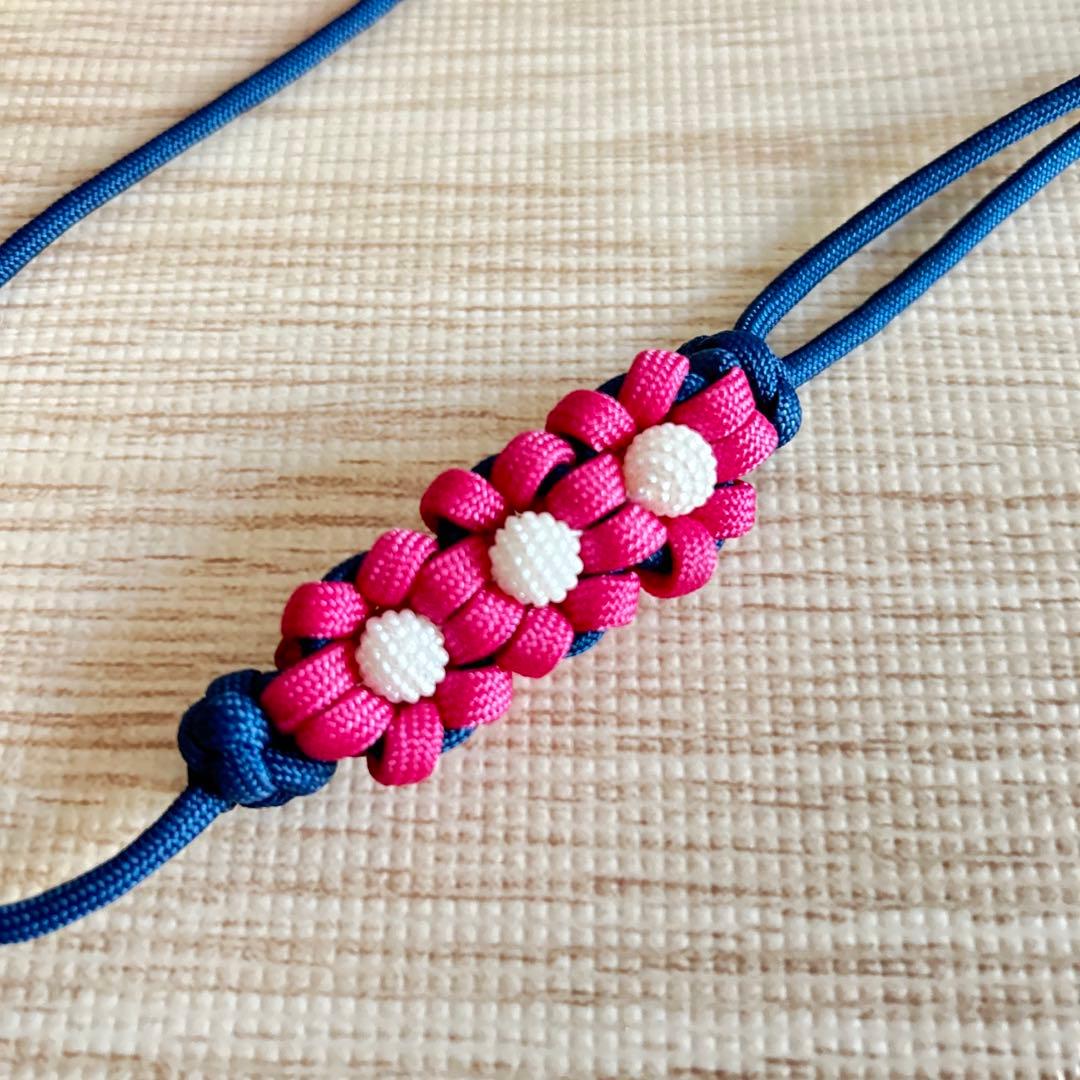 パラコードリード&首輪一体型　ハーフチョーク　No.118