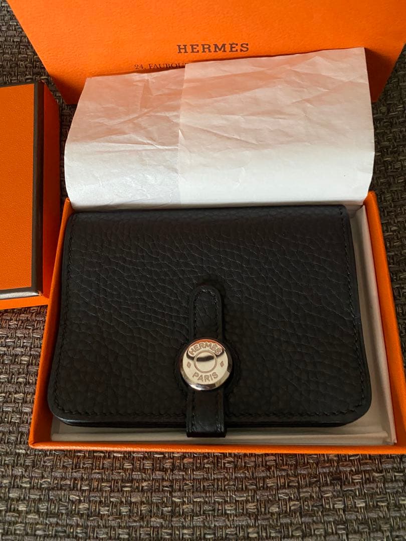 HERMES 超レア新品未使用ドゴンケース黒　カードケース
