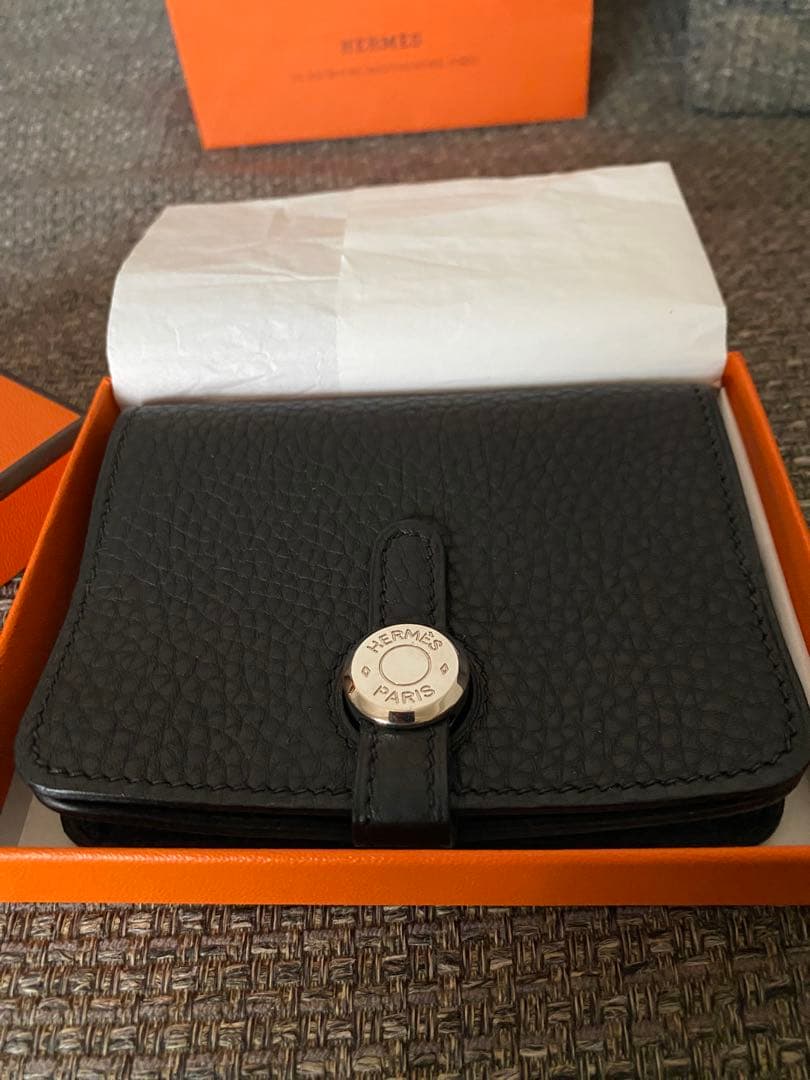 HERMES 超レア新品未使用ドゴンケース黒　カードケース