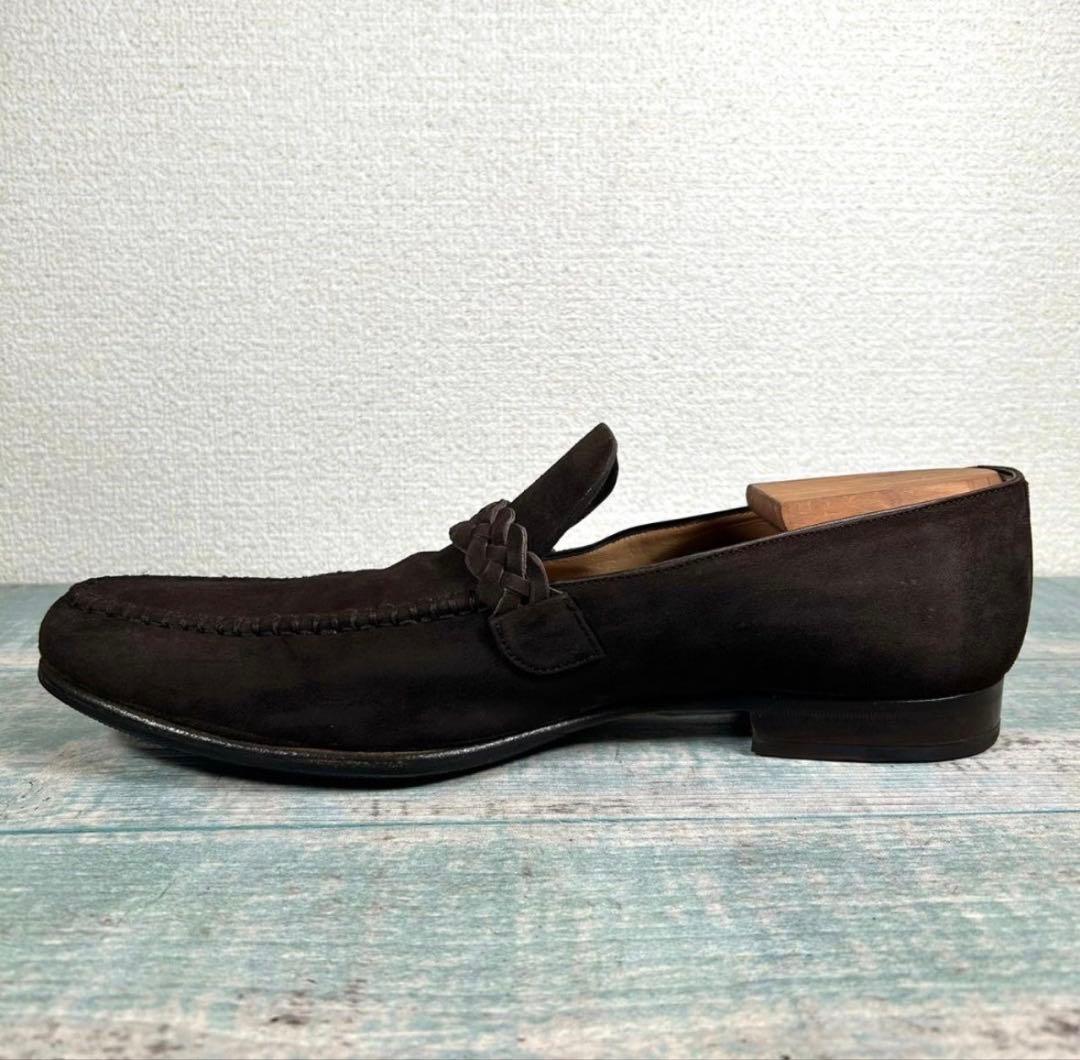 美品 超希少 LOEWE スエード ローファー 編み込み