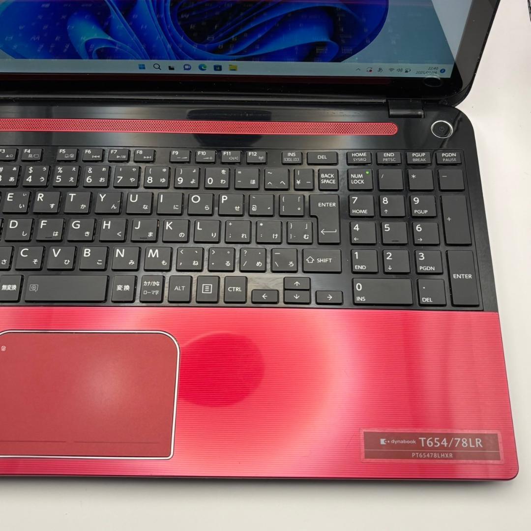 【東芝】T654 高性能i7 新品SSD512GB 8GB ノートPC