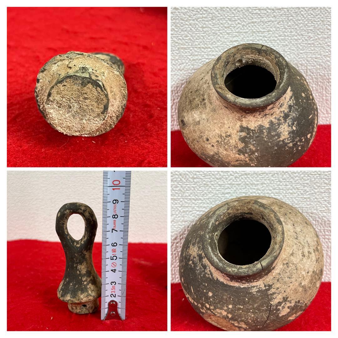 古美術•掛壺•アゼルバイジャン•瓢箪型・備　B--008b